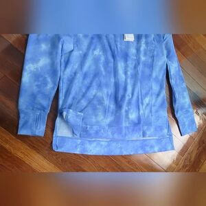Earth Yoga Blue XL Tie-Dye Top